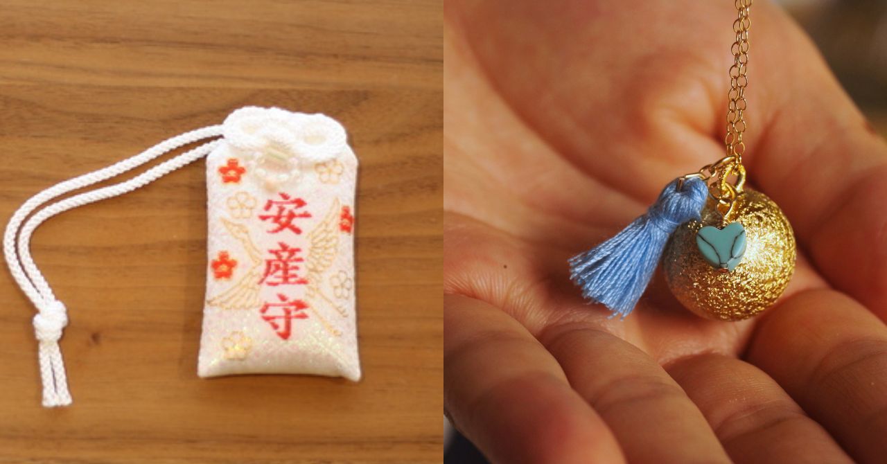 安産お守りとマタニティネックレス、どちらが妊婦へのプレゼントにおすすめ?妊娠中に安産祈願を込めたお守りや、リラックスできるおしゃれな妊婦アクセサリーを探している方へ。 Boeme maternity